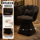 Menile Light Luxury Makeup Chair Home Cloakroom Dressing Stool Starry Sky Dressing Stool Girls Bedroom Rotating Makeup Chair Rotating Model Black Starry Breath + Pillow