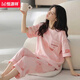 Hengyuanxiang 2025 Pyjamas für Frauen im Sommer Pure Cotton Kurzärmelte mit kurzärztem Hose Frisch und süßes Baumwoll-Kleidungsstück können außerhalb von Z9857 m getragen werden [Empfohlen 75-90jin [Jin gleich 0,5 kg]]