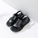 Aocon Sandalias oficiales Hombres de cuero genuino cómodos zapatos de playa de moda