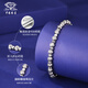 Chinese jewelry cat's eye bouncy bead platinum bracelet PT950 platinum bracelet jewelry Chinese Valentine's Day birthday gift for girlfriend Cat's eye bouncy bead bracelet gold weight about 8.1g