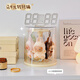 MESHD labubu pendant display box rotating transparent labubu plush doll doll hand-made blind box storage display stand