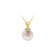 Oshiman Jewelry Freshwater Pearl Pendant Baroque Oblate Necklace Elegant Gold and Silver Two-tone 925 Silver Female Ning Twilight Silver