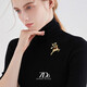 Quamer7do Christmas Pearl Elk Brosche für Frauen High-End Exquisite Pullover Bouquet Modeanzug Pin Accessoires Geschenk Golden Pearl Elk