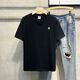 Zimu Yaju Schwergewichtiges Baumwoll weiße Kurzärmel-T-Shirt für Männer 2025 Neue Sommer-Trendy-Marke VERSATILE LOUSS Casual Casual Hälfte geärgertes T-Shirt White Pure Cotton Kurzärmel-1365 s [vorgeschlagen 90-115jin [Jin gleich 0,5 kg]]