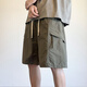 
Huili Shorts Summer Men's Quick-Drying Outdoor Work Shorts Men's New Casual Cropped Pants High-end American Shorts Military Green XL