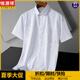 Hengyuanxiang mulberry silk large size middle-aged and elderly men's short-sleeved shirt new summer dad thin fat man shirt men's high-end sense DX6626 38