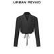 UR2025 Sommer Neues Frauenkleidungsdesign Spür-up Ultra-Short Blazer UIT150006 Schwarz XS