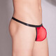 Lanmu thong men [transparent and non-mark] Sexy men silky and breathable one with thong egg wool triangle black one size suitable for wearing 72-90CM