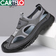 Cartelo Cross Choos Chaussures Chaussures de sandales ultra-minces pour hommes pour hommes Chaussures de trous doux Soft Sole Anti-Slip Walking Summer Men's Chaussures S826 COOD COLOR [MISE À JOUR] 3 ans Garantie Usure 42