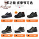 西域骆驼（VANCAMEL）牛皮劳保鞋四季男防砸防刺穿钢头工地耐磨实心底安全鞋防护工作鞋 LB9216-1-舒适透气 36