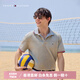 汤米·希尔费格（Tommy Hilfiger）【轻柔感】夏季男装透气珠地网眼短袖T恤镶边翻领POLOJ9195 曜岩黑色BEG S (：120-135斤)