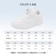 Warrior children's shoes for boys and girls, white shoes, button sports shoes, running shoes, sneakers WZ(CL)-0305 white 35