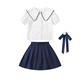 Splash boys and girls school uniforms kindergarten summer clothes children school uniforms set elementary school uniforms short-sleeved tie summer 6630-1 boys 110