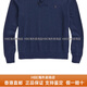 Polo Ralph Lauren男士毛衣纯色Logo刺绣平纹针织青果领套头长袖毛衣男款送女友男友 海军蓝 M