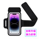 Shantou Lincun running mobile phone arm bag sports arm strap wrist bag outdoor cycling fitness equipment mobile phone waterproof protective cover mobile phone bag classic black 6.5 inches