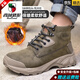 Western Region Camel (Vancamel) Arbeitsschutzschuhe für die High-Top-Frühlings- und Sommer-Anti-Smashing und die Anti-Pub-Puntertion-Anti-Puntert-Stahlkopf sowie samtige Isolationstätte Arbeitschuhe 693 Brown High-Top-Anti-Smashing und Anti-Smashing und Anti-Smashing Kevla Mid 36
