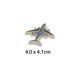 WEISHINI Air Show Aerospace Fighter Badge Y-20 H-6K Teaching 8 J-20 UAV Model Aviation Aircraft Metal Brooch J-20-Vyron