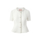 LIME FLARE Rhine FLARE Diamond Decoration Small Flavor Style Set 25 Summer New Waist White Skirt M