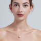 Yuebu Chinese Valentine's Day gift 18K gold diamond Australian white pearl pendant single princess ocean seawater white pearl pearl necklace for women now