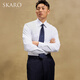 Skaro [Cloud Touch, Business Sory-Free] Business Formale Kee Longärmedise-Hemd Herren-Hemd von Herrenanzug Schlanker weißer SKN841 (Windsor Collar) 39