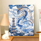 
Yonghuan blue and white porcelain dragon digital oil painting 2024 new Chinese style hand-filled DIY hand-painted colored acrylic oil W3892 60x75cm original wood color outer frame collapse solid wood inner frame + pigment brush