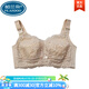 帕兰朵内衣女夏季薄款文胸罩无钢圈大码大胸显小聚拢调整型收副乳防下垂 723#肤色 36/80B 均码