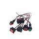 CAR Botón Universal Switch Small Altavoz Matrimonio de altavoces Mistre de luz del automóvil Día del balancín Running Light con alambre de 12v24v JB1047-2P