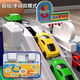 Holy STONE children's rail car toy boy 3-6 years old three-dimensional parking lot toy race car baby 1-3 years old birthday gift city interchange 4 cars + 1 plane + map gift box Christmas children's gift 2-3-4-5 years old baby gift 2025 fire toys