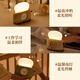 A little creative retro bread machine alarm clock student-specific desktop learning clock with night light countdown multi-functional bedside sleep lamp