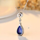 DL 1998 Fat Donglai same model tanzanite pendant sapphire pendant female colored gemstone tanzanite necklace silver plated 18k gold