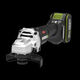 Wax Little Waist Lithium Battery Brushless Angle Grinder WU806 Charging High Power Electric Cutting Grinding Polishing Machine WU806+WU3886.0 Double Electric + Fast Charging