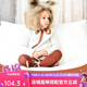 CONDOR西班牙Condor康德婴儿儿童女童男童春秋羊毛保暖坑条连裤袜12161 亚麻棕/901 4-6岁 size6