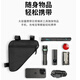 TEAEGG bicycle bag, front beam bag, triangle bag, road bike, mountain bike riding bag, hanging bag, beam bag, equipment accessories, beam triangle bag [black]