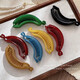 Colorful temperament hair clips for women 2025 new high-end high ponytail twist buckle clip banana clip hair clip headwear banana one-word clip black-1 piece