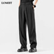 Lombt Anzughose Herbst Herbst vielseitig loses farbige High-End-einfache lässige langen Hosen LF02 Schwarz XL