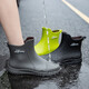 Neue Sommer-Herren-Regenstiefel nicht rutschfeste wasserdichte mittel- und kurze Röhrchen Regenstiefel Imbiss