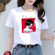 FHHUABD国潮短袖t恤女装2025年新款百搭夏季宽松中国风体恤衫ins潮上衣女 5155 M