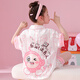 Sakenmao (SAKENMAO) girls pajamas summer ice and snow silk shorts shorts thin 2025 new Kapibala children's girls home clothes 6624-Kulomi [ice and snow silk] 170 size 12 [height 120cm-130cm]