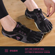 TWELVE POWER five-toed shoes, indoor comprehensive training yoga Pilates, barefoot non-slip breathable fitness sports soft-soled five-toed shoes, Rembrandt black, it is recommended to go up one size 37