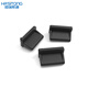 Hengrui Stone USB port silicone dust plug cover notebook desktop computer plug interface plug mobile power supply car universal black 100 pieces