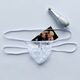 
Good Lucky Whale Men's Thong Pair Teng Underwear Teng Underwear Teng Hot Lace Transparent Butt Lifting Sexy Breathable Gay Teng Underwear Black One Size 100-170Jin [Jin equals 0.5 kg] Inside Wear