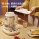 Rongshida Health Pot Verre Full Verre Multi-fonction Full Automatic Cuideur à thé STANG POT INTÉRÉSIRMÉE Deux-en-un Small Full Automatic Constante Temperature Pot Electric Hot Kettle 1,5 L Glaze en titane / ragoût gratuit Casse / YSH1585D