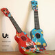 Kinderspielzeug können Ukulele-Spielzeug spielen Simulierte Gitarrenaufklärung Puzzle Musikinstrumente Musikspielzeug Log Farbe