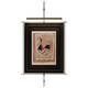 
Yonghuan wall metal hanging boom hanging painting with light style hotel model room entrance tea room creative decoration decoration A style overall 13575 picture frame 6380 light wiring model