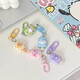 Keychain mignon caricatures amusant inscripte simululay play pendant girl couple meilleur ami sac à dos accessoires cadeau 1 paquet (modèle aléatoire)