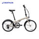 Decathlon folding bike T120 adult commuter bike 6-speed variable speed 20-inch lightweight bike light chalk gray-4588488