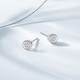 Chao Acer PT950 Platinum Diamond Earrings Girls Birthday Gift Pricing Platinum EEP42200043 One Pair
