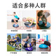 Zhizhou Balance Wave Speed Ball Thickened Yoga Ball Fitness Semi-circular Foot Step Fitness Rehabilitation Pilates Ball Hemispheric Yoga Xiangyun Powder Diameter 46 + Pull Rope + Inflatable Device