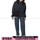 Snow Peak纯色连帽套头休闲长袖夹克外套 男女 海军蓝 M
