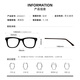 Jingbang Nouvelles verres de myopie Business Big Face Lunes Face Fadre des lunettes de sourcils Big Black Frame Big Black Ligne de couleur de couleur Z 98001 Black Silver Titane Ligne Silver Black Silver Cadre avec 1,56 Ultra-Speed Photosentitive Color Changement Lens Grey Grey Grey Grey